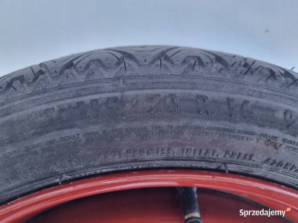 KOŁO DOJAZDOWE dojazdówka 11570 R16 5x110 Samochodowe Chełm