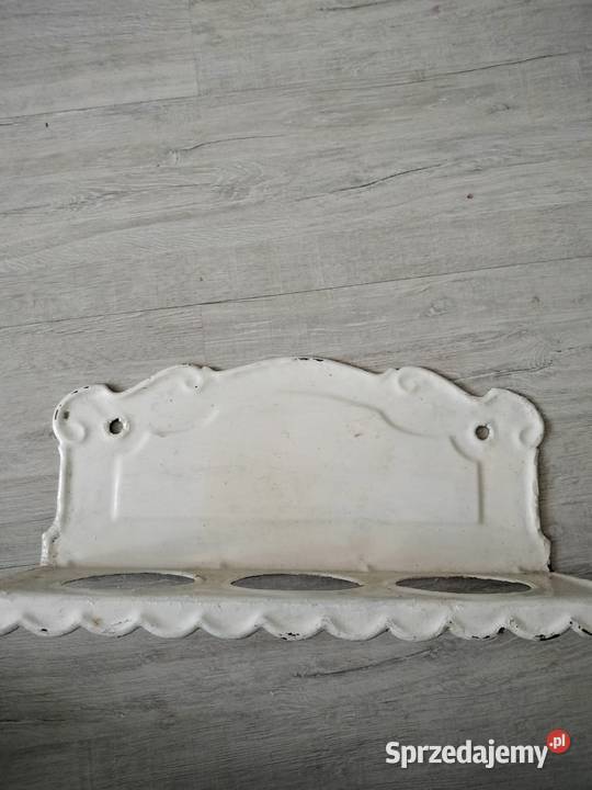 Stara metalowa półka kwietnik przyprawy vintage Choszczno