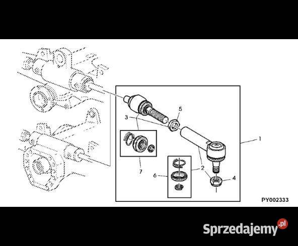 John Deere 7530 Premium Końcówki drąźków kierow