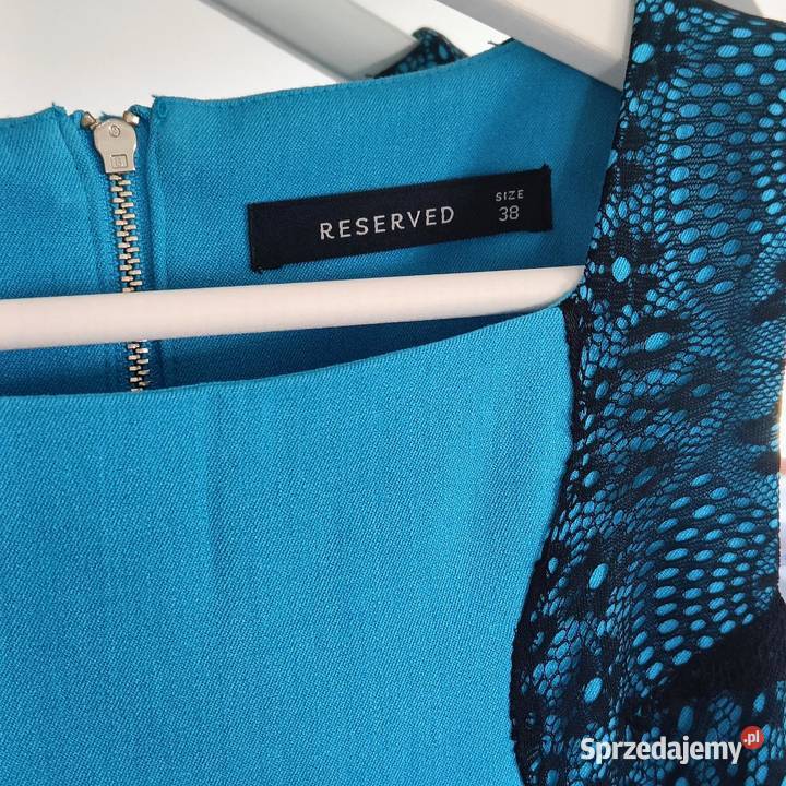 Reserved sukienka bodycon niebieska koronka midi Piotrków Trybunalski sprzedam