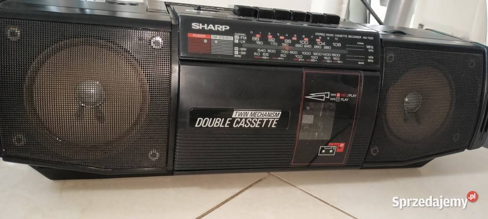Radiomagnetofon Sharp dwukasetowy Sędziszów