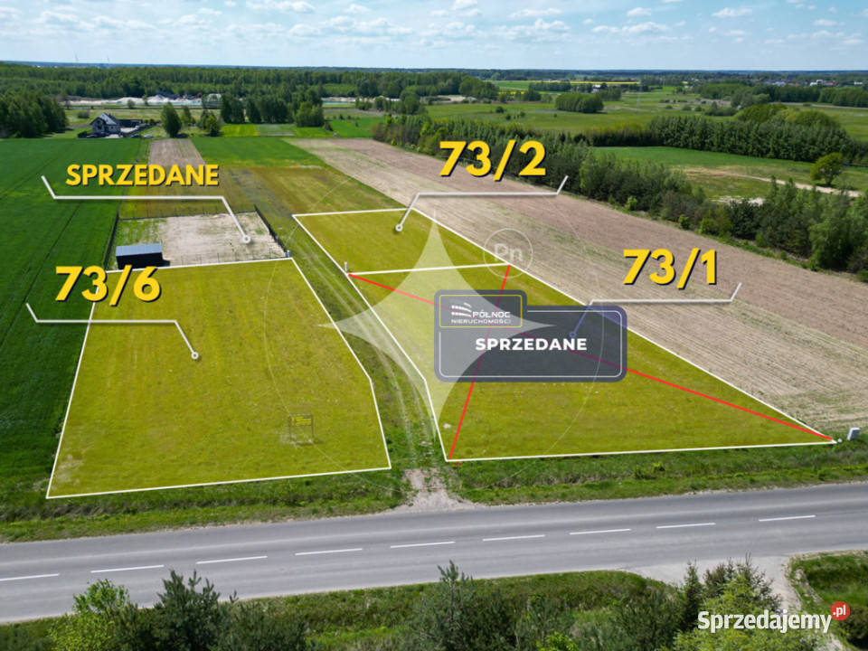 Działki z WZ wyprowadzony prąd Cicibór Mały lubelskie