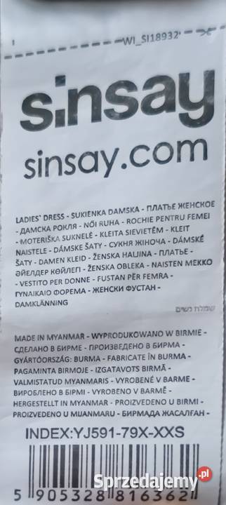 Sukienka koszulowa z długim rękawem w kolorze Spódnice i sukienki Odzież damska Ząbkowice Śląskie