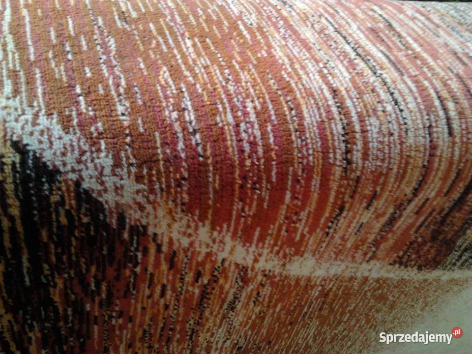 duży dywan vintage retro produkt polski odcienie brązowego Kraków sprzedam