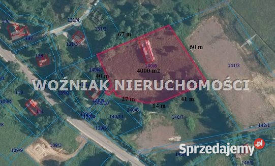 Grunt na sprzedaż 4100m2 Rzeczka sprzedam