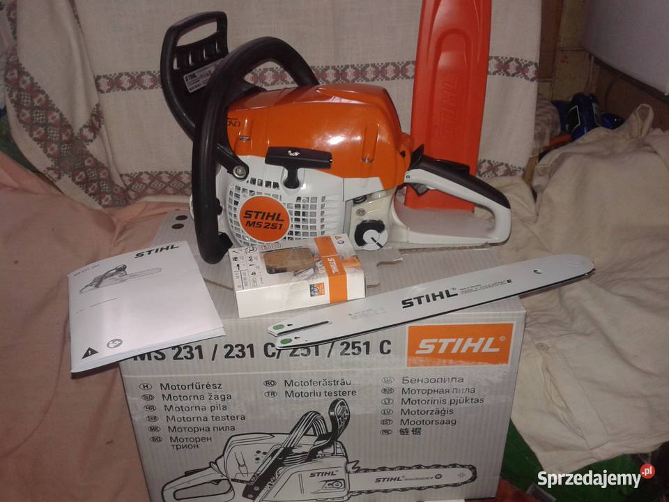 nowa pilarka STIHL MS 251 moc 3 pila uniwersalna Ostrowiec Świętokrzyski sprzedam