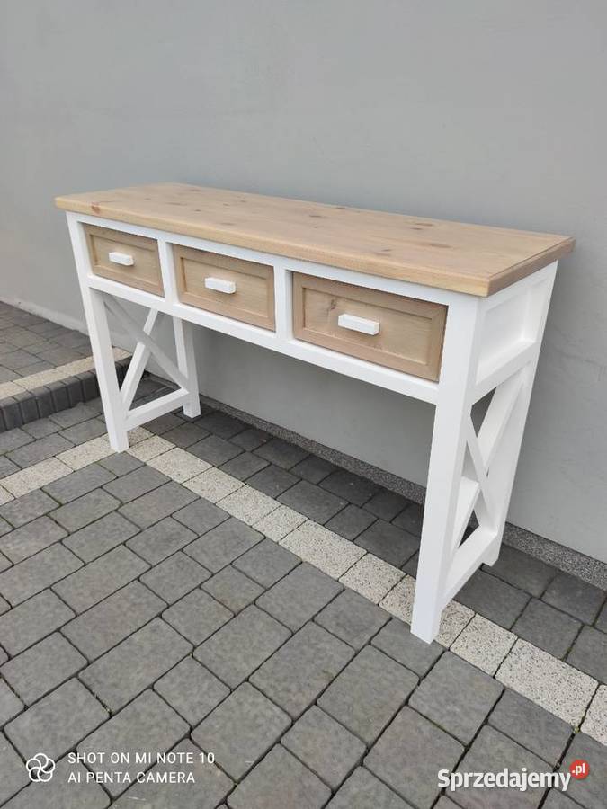 Konsola drewniana styl prowansalski Szafy, regały, półki Zduńska Wola