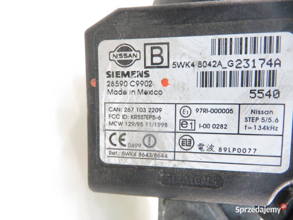 STACYJKA NISSAN XTRAIL T30 28590C9902 małopolskie