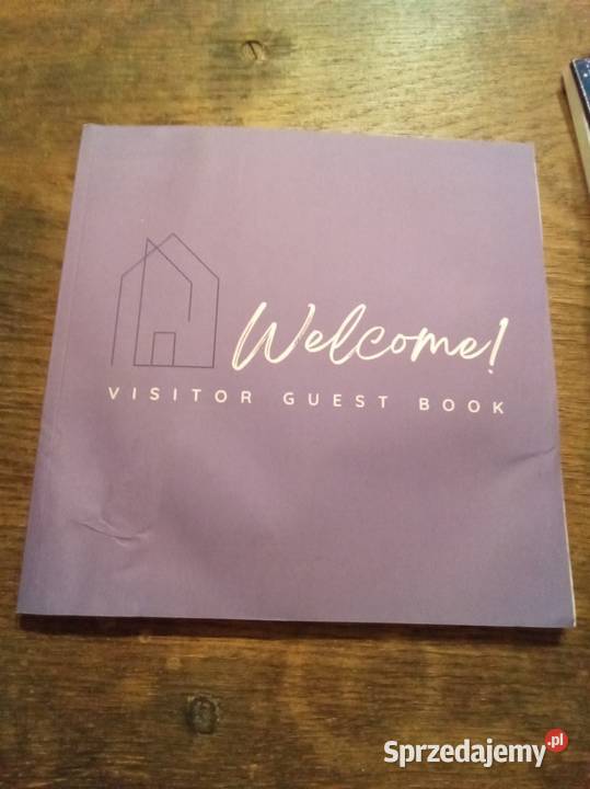Welcome visitor guest book angielsku Warszawa