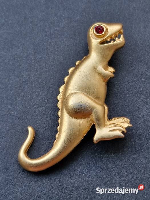 VINTAGE BROSZKA DINOZAUR SYGNOWANA sprzedam