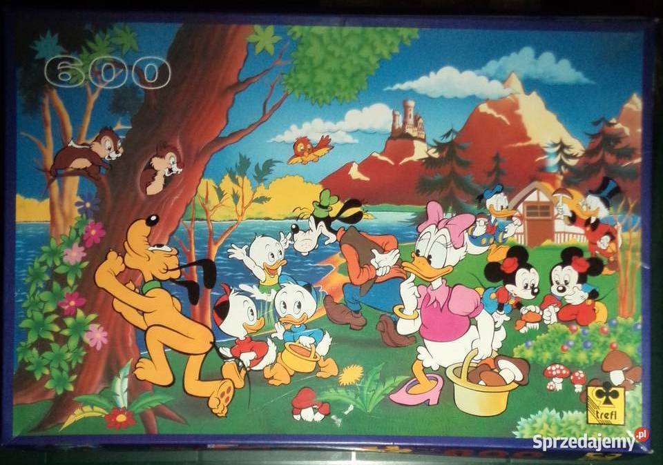 3x stare puzzle Kaczor Donald Duck Myszka Miki Trefl Rzeszów