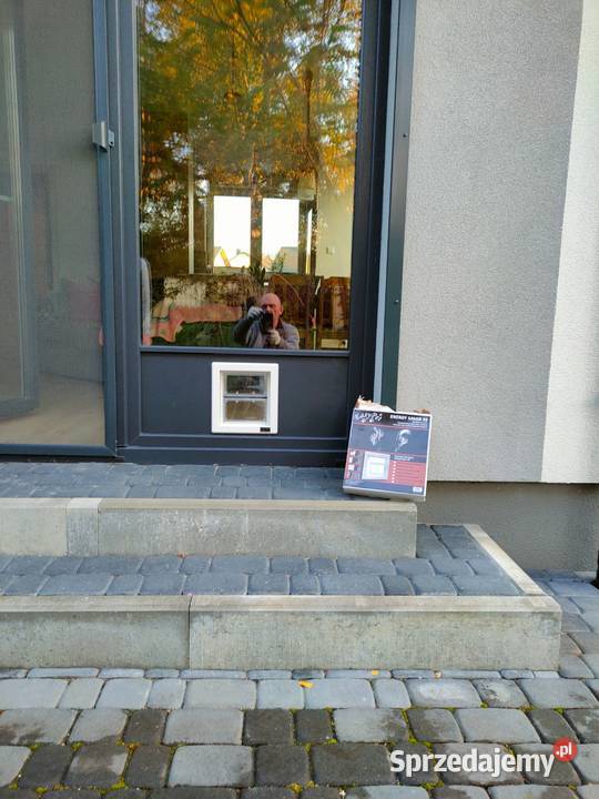 Drzwiczki kota psa montaż w drzwiach oknie Kraków