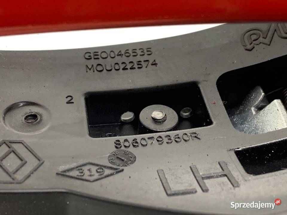 KLAMKA ZEWNĘTRZNA LEWY TYŁ RENAULT CAPTUR II