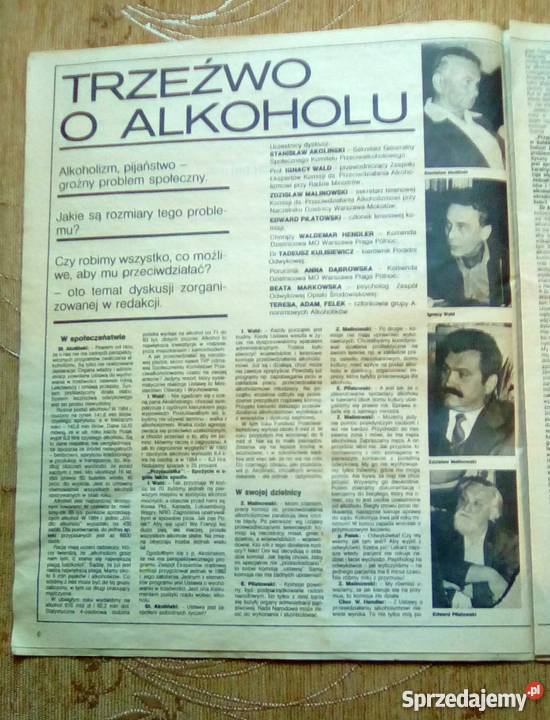 PRZYJACIÓŁKA 46 1985 TRZEŹWO O ALKOHOLU Piszczac