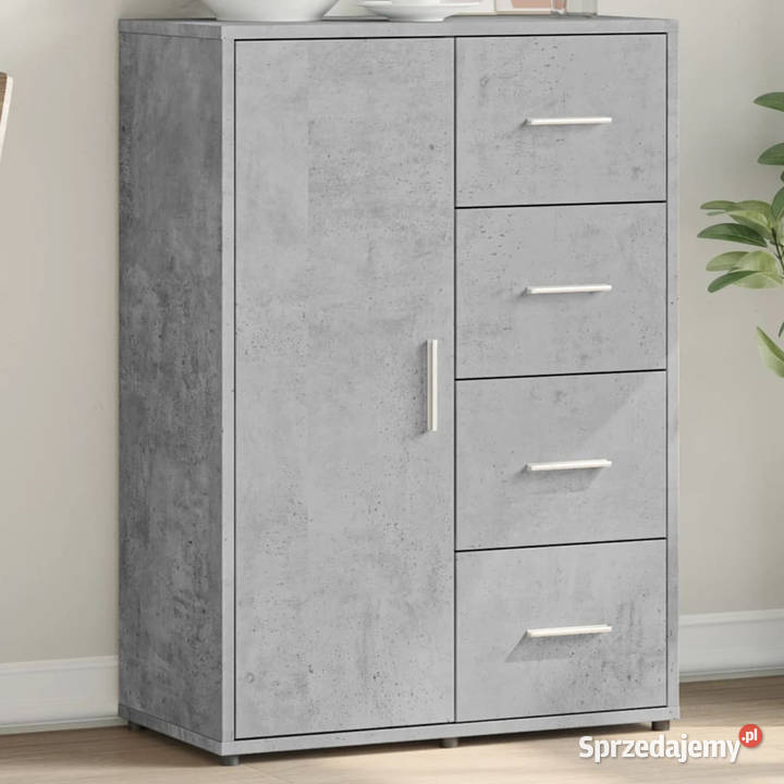 Szafka szarość betonu 60x31x84 materiał Warszawa