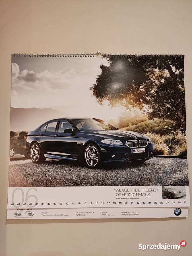 Kalendarz BMW 2013 58 x 54 Głuchołazy