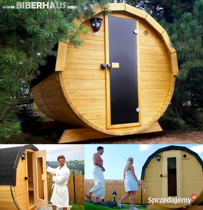 SAUNA Ogrodowa 250 BECZKA 500L Akcesoria Ogród Nowy Targ