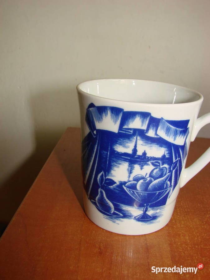 stary kobaltowy kubek Porcelana i szkło Antyki, Sztuka, Kolekcje Pruszcz Gdański