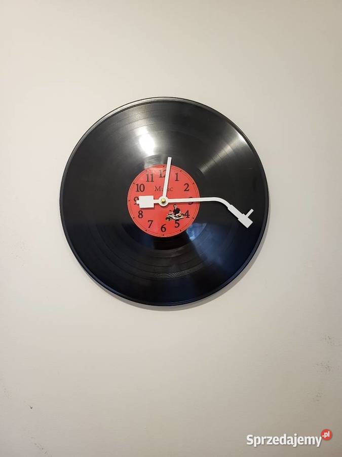 Nowy zegar winylowy Retro Vinyl Clock CICHY loft Gliwice