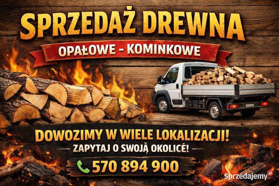 Drewno opałowe kominkowe świerk sosna brzoza buk Nowa Ruda