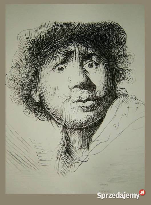 Rysunek artystyczny portret pejzaż Toruń