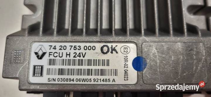 RENAULT KASETA STEROWNIK ŚWIATEŁ 20851690A Pozostałe Mojusz