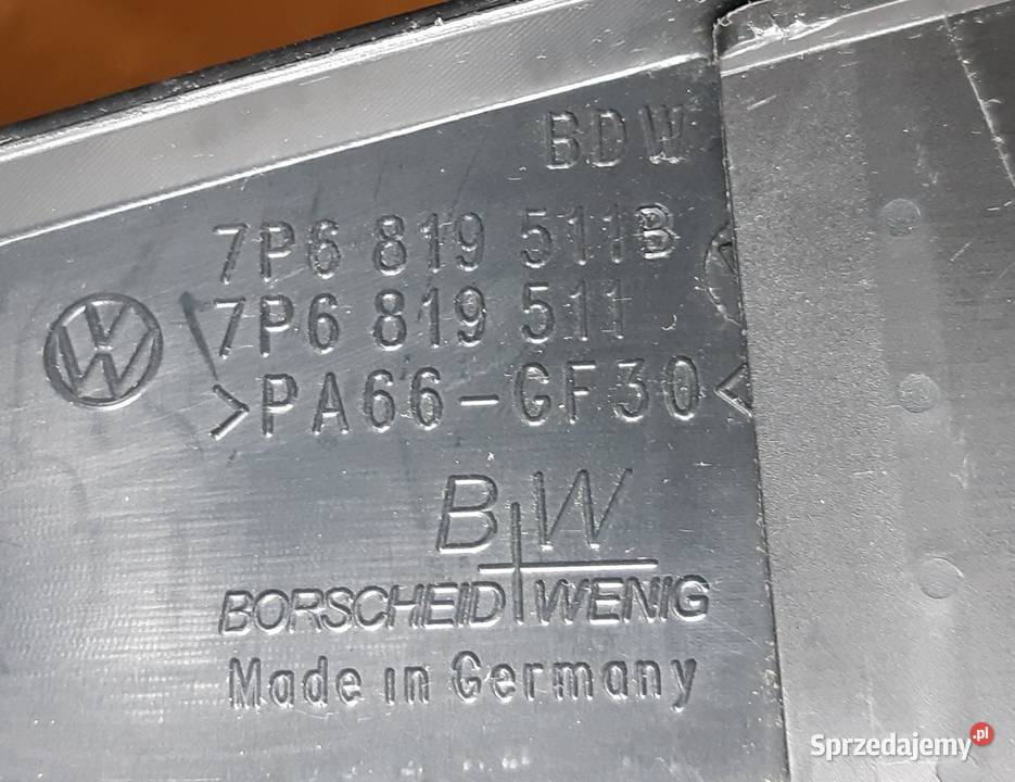 RYNNA PODSZYBIA LEWA VW TOUAREG 7P 7P6819511B 3 Części samochodowe sprzedam