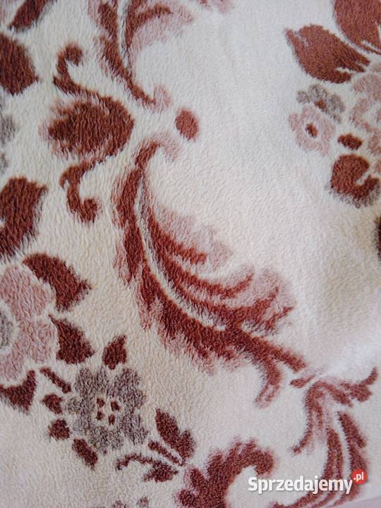 Gruby Koc z PRL Dwustronny Vintage 186x157 śląskie Ruda Śląska