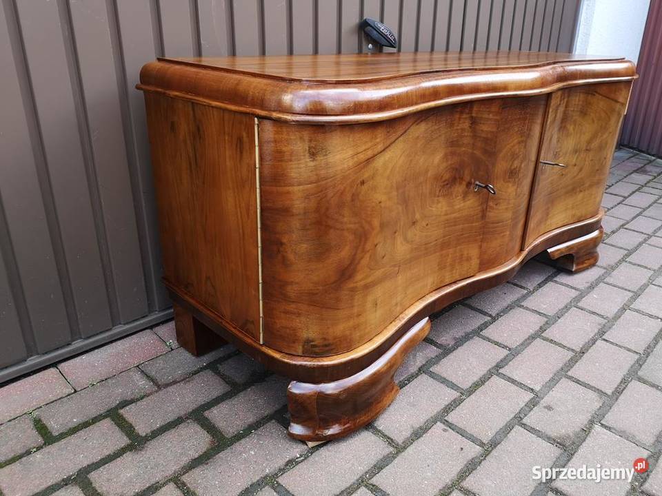 Komoda Niska ARTDECO Orzech RTV 135 Stara Antyk