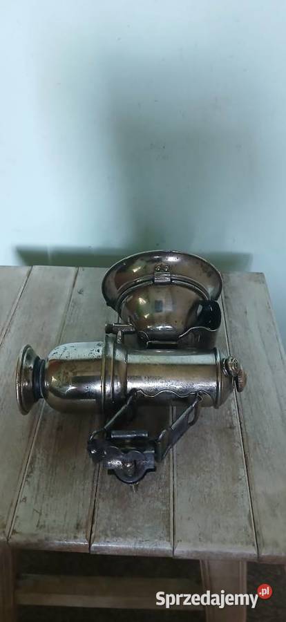 Stara lampa rowerowa z lat XX w Kraków