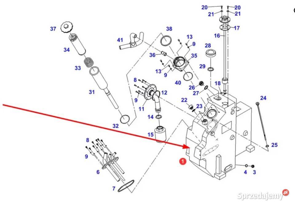 Zbiornik oleju hydraulicznego H716860060100 Wilkowo