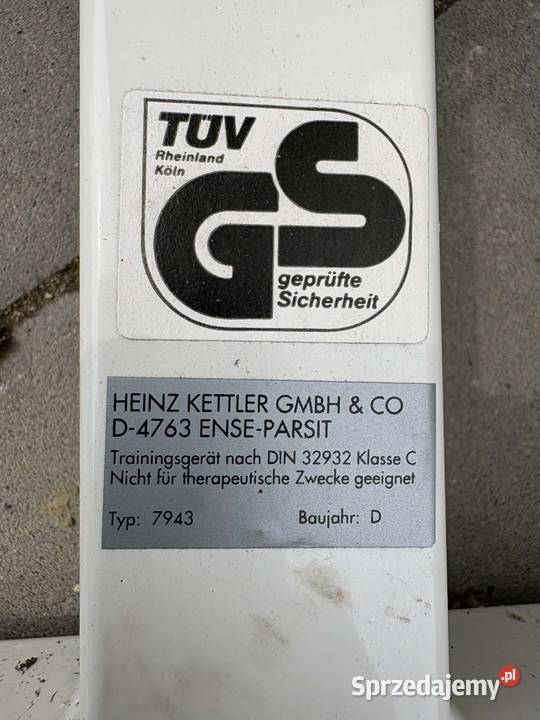 Rower treningowy niemiecki KettlerTransportRóżne wielkopolskie