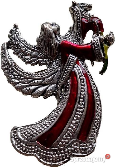 VINTAGE BROSZA ANIOŁ BOŻEGO NARODZENIA W STYLU Częstochowa sprzedam