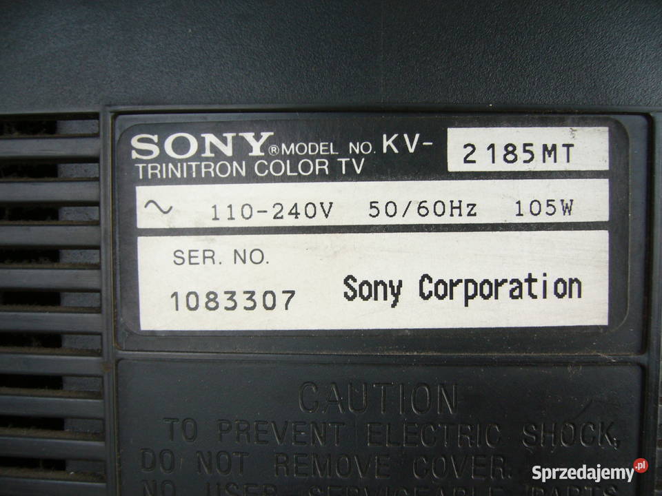 Telewizor kineskopowy 21 Sony Trinitron KV2185MT 21cale Warszawa sprzedam