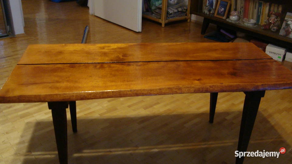 Stolik ława 9745h42 z pięknym blatem orzechowym Warszawa