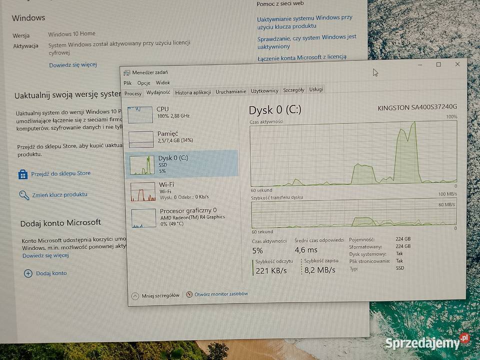 Komputer Lenovo Ideacentre AIO 52022AST Rymanów sprzedam