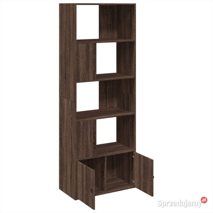 Regał brązowy dąb 70x36x189 materiał Warszawa sprzedam