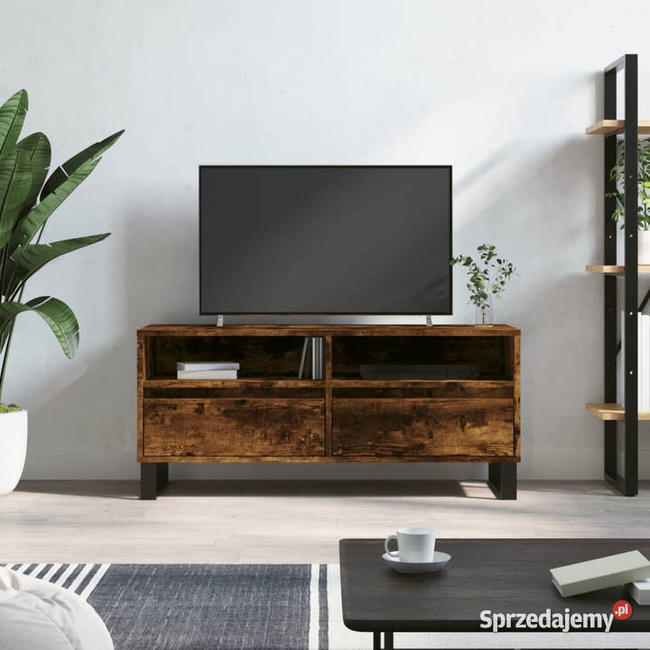 Szafka pod TV przydymiony dąb 100x345x445