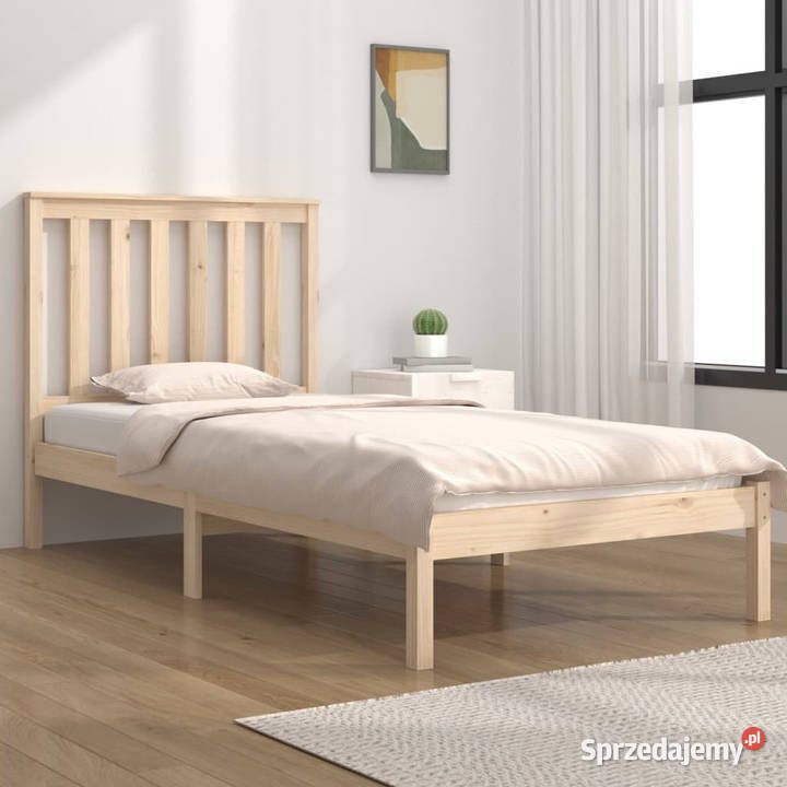 Rama łóżka lite drewno sosnowe 100 x 200