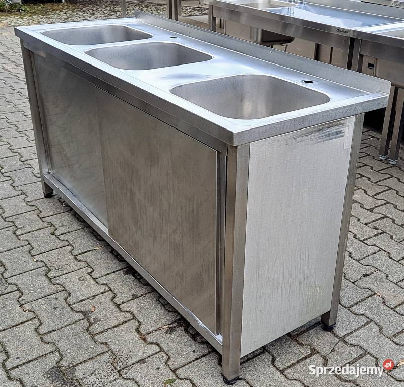 ZLEW 3 KOMOROWY Z SZAFKĄ DRZWI SUWANE 1606085 Nowe Skalmierzyce