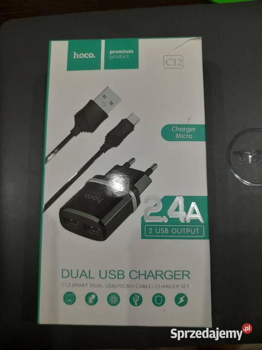 Ładowarka 2 portowa HOCO C12 Kabel microUSB Wieliczka