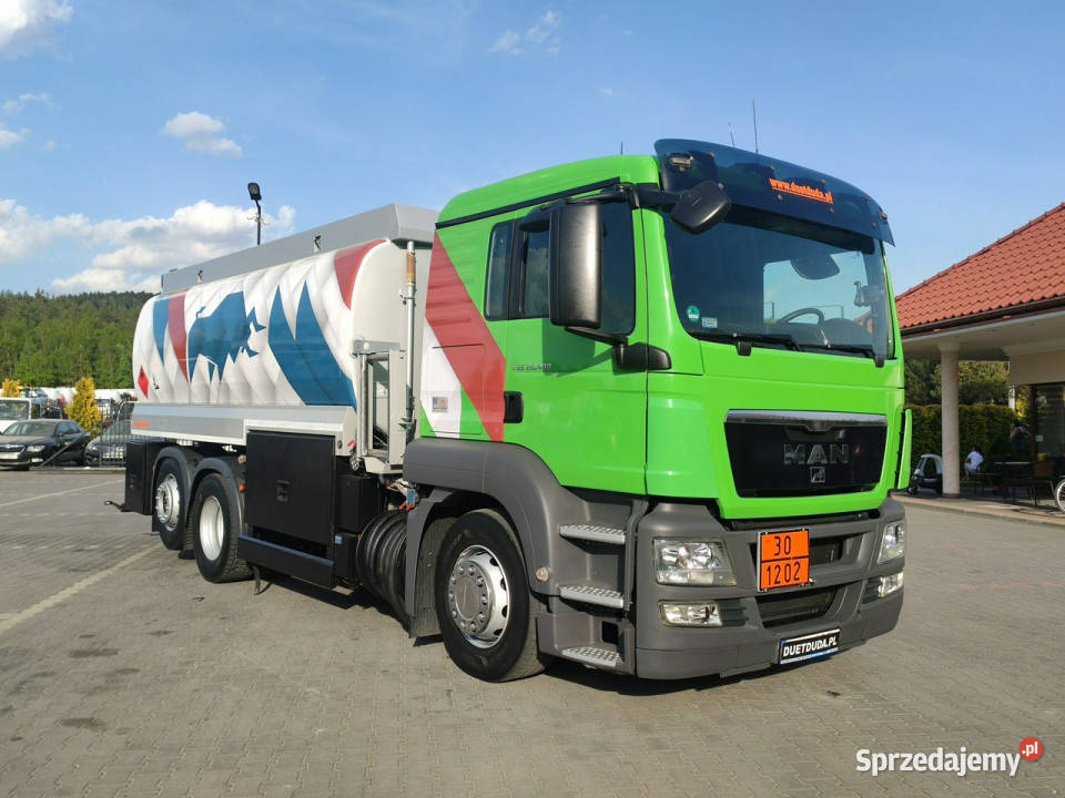 MAN TGA 26400 Autocysterna z Dystrybucją Ważne elektryczne szyby Widełki