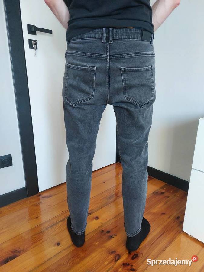 jeansy męskie House czarny denim spodnie 3132 Poznań