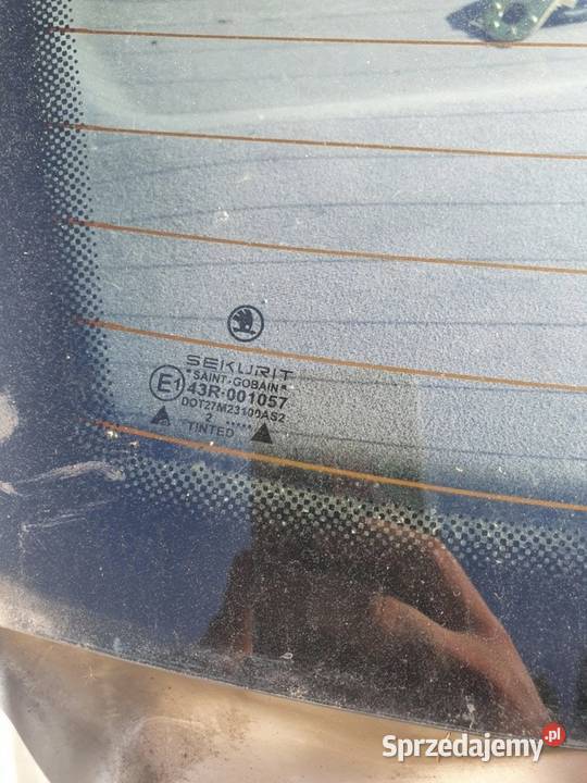 Szyba Tył Tylna Skoda Superb Oryginalna I 0106 Tylne mazowieckie Gostynin