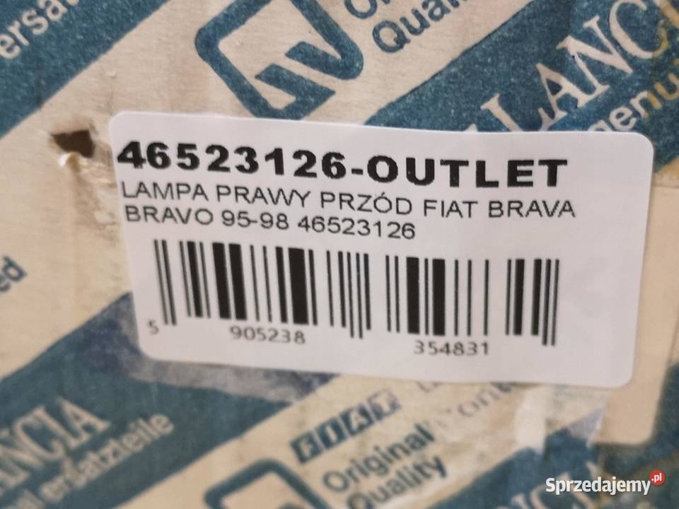 LAMPA PRAWY PRZÓD FIAT BRAVA BRAVO 19952001 NOWA