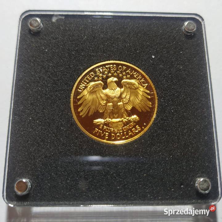 Złote 5 Dolarów Pamiątkowe JERZY WASZYNGTON z Piła