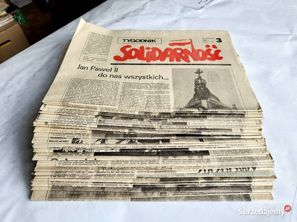 Tygodnik Solidarność 30 egz z rocznika 1981 i pomorskie Gdynia sprzedam
