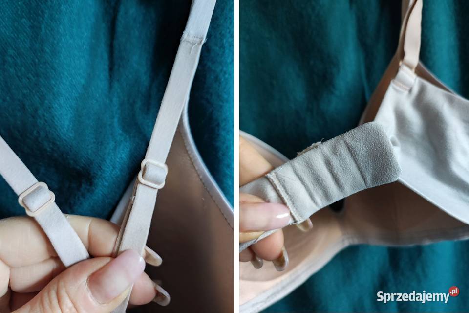 metaliczny satynowy stanik biustonosz Triumph