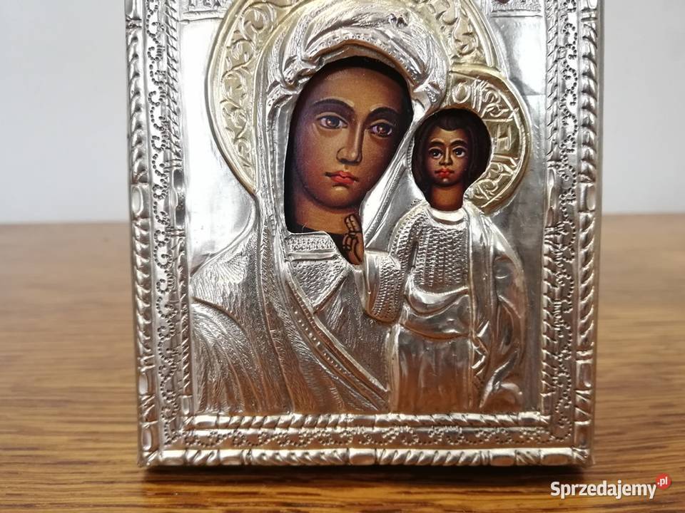 Piękna ikona Matka Boska Kazańska łódzkie