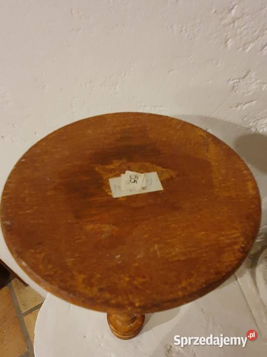 ŚWIECZNIK drewniany prowensalski malowany z